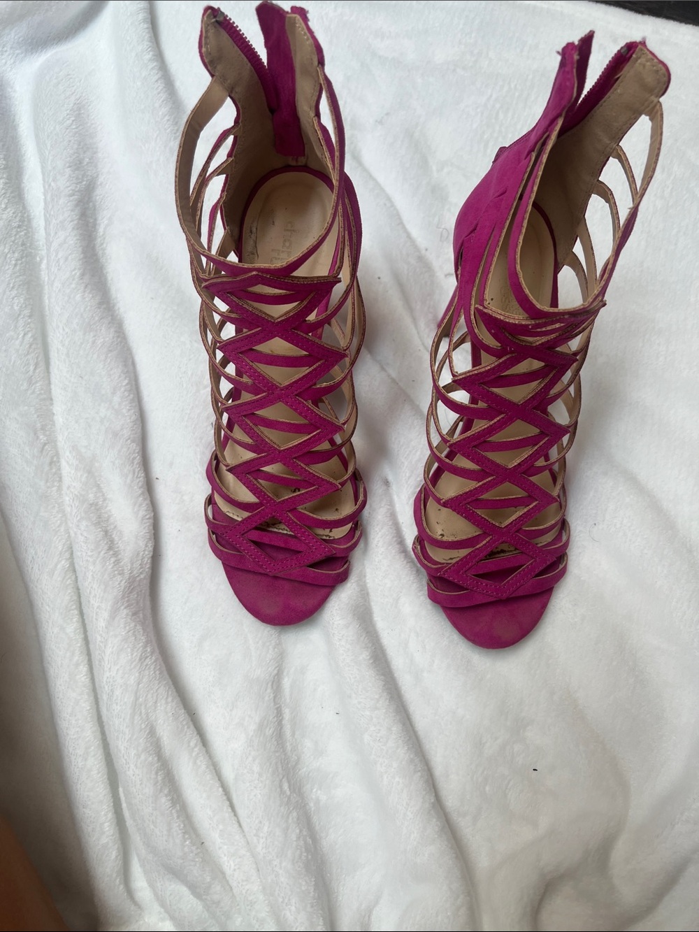 Women’s Fuchsia Strappy High-Heel Sandals